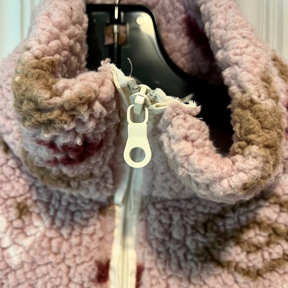 Love Tree Pink Aztec Print Super Plush Pullover 1/4 Zip Top - Picture 5 of 13